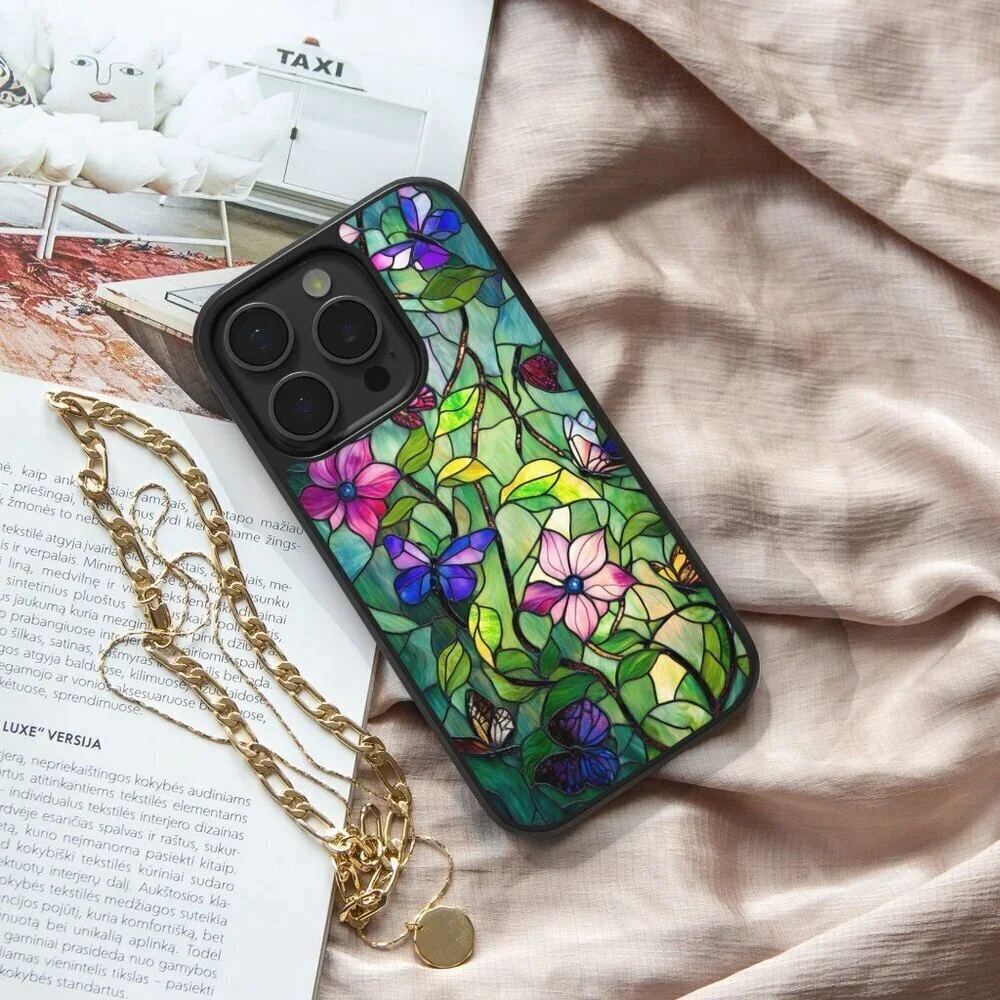 Floral Phone Cover – iPhone 17, 16 Pro, 15, Galaxy S26, S25, S26 Ultra, Pixel 9